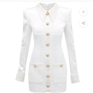 Love and Labels satin/tweed mini dress